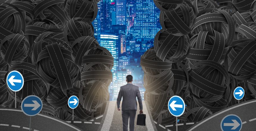 homem evoluindo na carreira